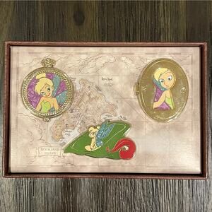 Disney Store 25th Anniversary Tinker Bell Pin Set Limited Edition 250 Peter Pan